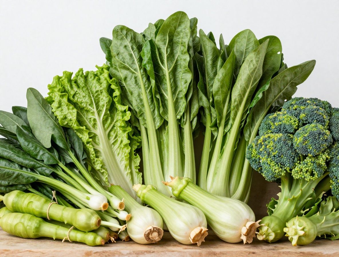 Čerstvá zelenina, bylinky a luštěniny rozložené na světlém kameném povrchu v přirozeném denním světle, estetická kompozice pohledem shora